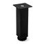 Base cuadrada para mueble Negro Mate 40x150mm