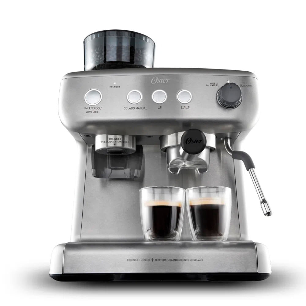 Cafetera Oster Expresso Con Molinillo Bvstem7300 -Plomo - Os | Knasta Chile
