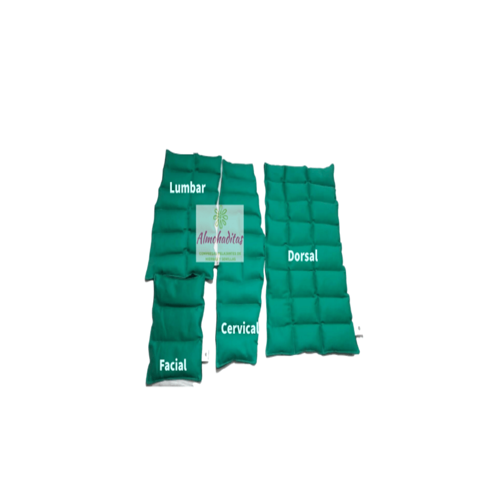 Pack 4 Compresas Terapéuticas de Semillas Color Verde