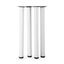 Pata redonda para mesa Blanco 60x710mm x4u