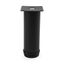 Base redonda para mueble Negro Mate 50x150mm