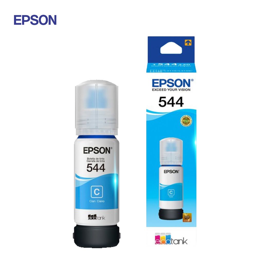 Tinta Epson 544 Cyan T544220-Al Para L3110 - Promart