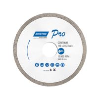 Disco de Corte Diamantado Norton Classic Continuo 110mm Plata