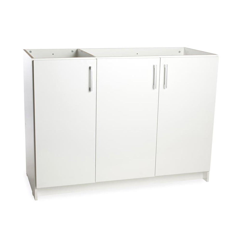 Mueble para cocina bajo lavadero 120 cm Blanco - Promart Mueble para cocina bajo lavadero 120 cm Blanco - Promart