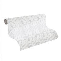 Papel Decorativo Labrado Plateado Decopapel Resistente a la Decoloración 0.53x9.5 mts Gris