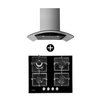 COMBO Cocina empotrable Florencia 60cm + Campana decorativa Praia 60 cm