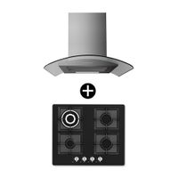 COMBO Cocina empotrable Florencia 60cm + Campana decorativa Amber 60cm