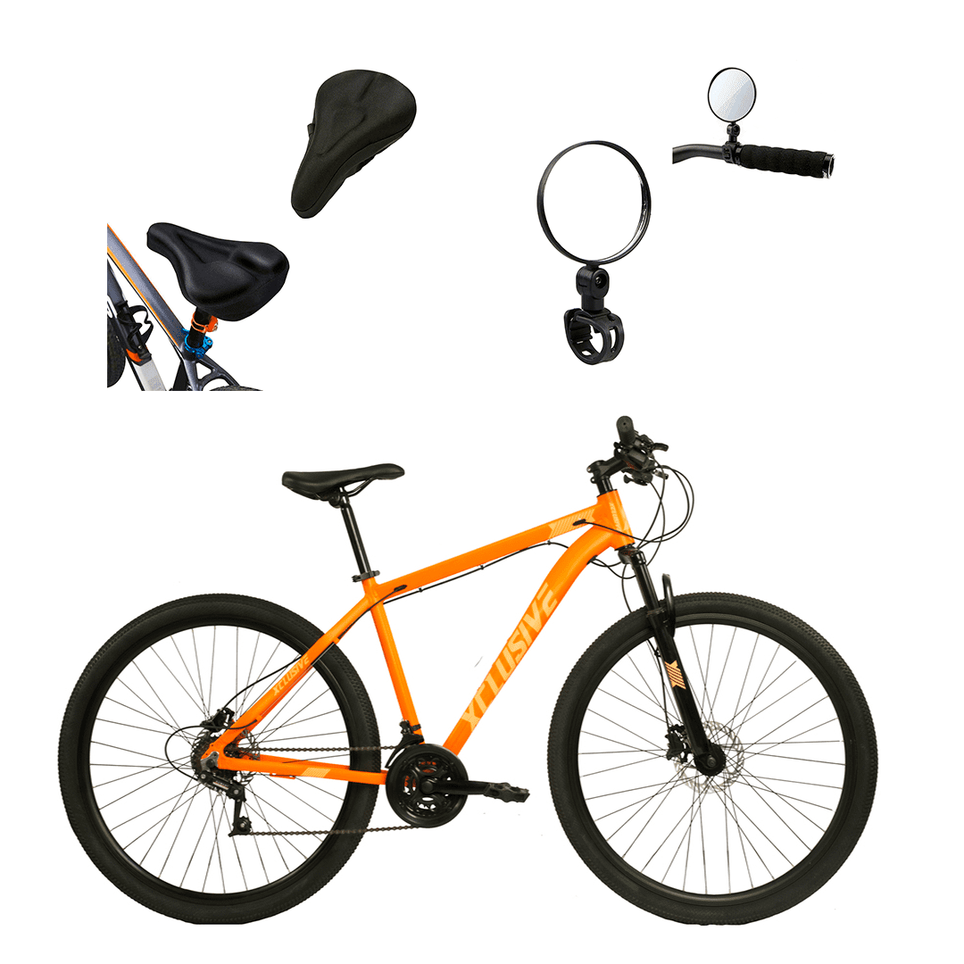 Bicicleta Aluminio Xclusive Aro 29 Nn Freno De Disco Hidraulico + Funda De Asiento + Espejo