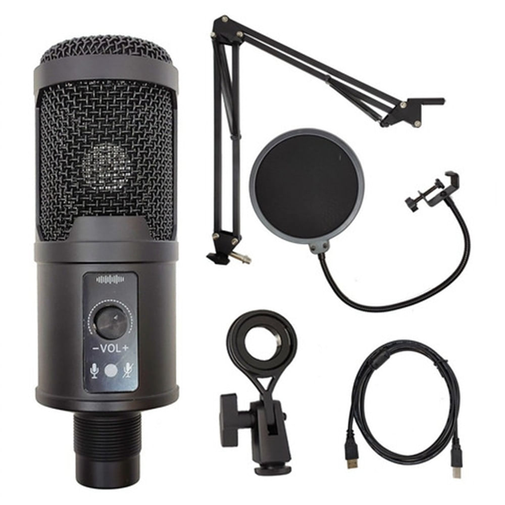 Kit Microfono Condensador Profesional BM65 USB Estudio de