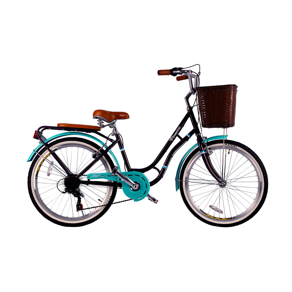 Bicicleta Aro 24 kenda/shimano 7 Speed Venice - MORADO / VERDE