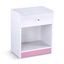 Velador Infantil 1 cajón Blanco / Rosado