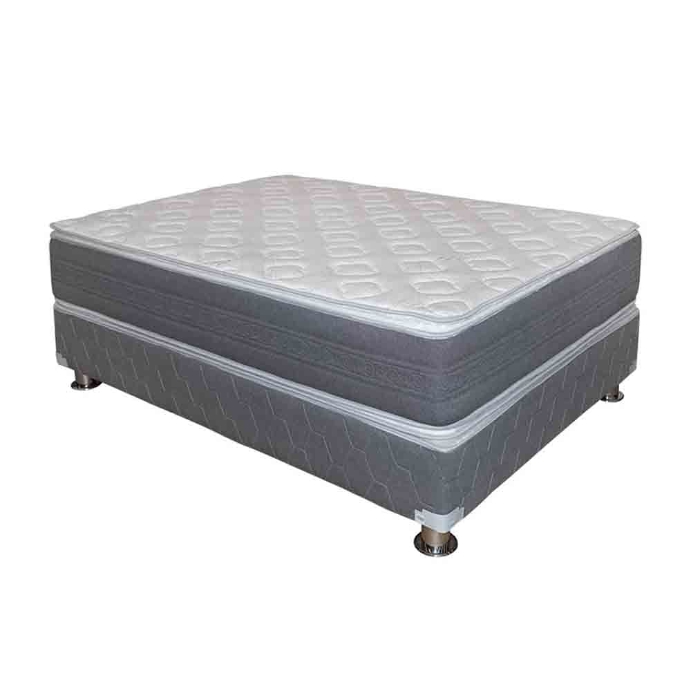 Conjunto Box Tarima CISNE Element Pocket PT 1.5 Plazas + 1 Almohada de Fibra + Protector