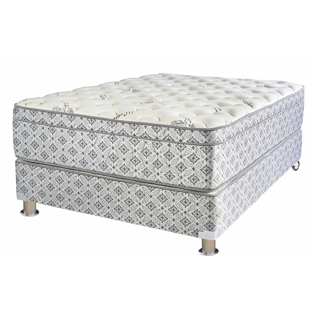 Conjunto Box Tarima CISNE Ankara Pocket Hyper Soft 2 Plazas + 2 Almohadas Viscoelásticas + Protector