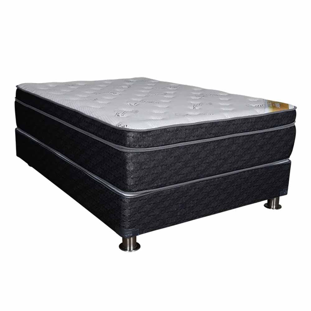 Colchón El Cisne Ankara Pocket Hyper Soft 2 Plazas + 2 Almohadas Viscoelásticas + Protector