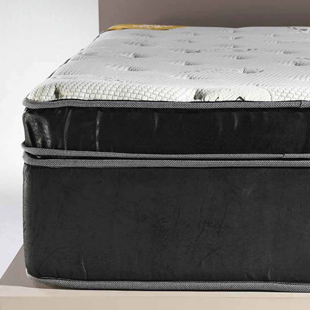 Colchón El Cisne Kaisery Pocket Hipsoft Queen + 2 Almohadas Viscoelásticas + Protector