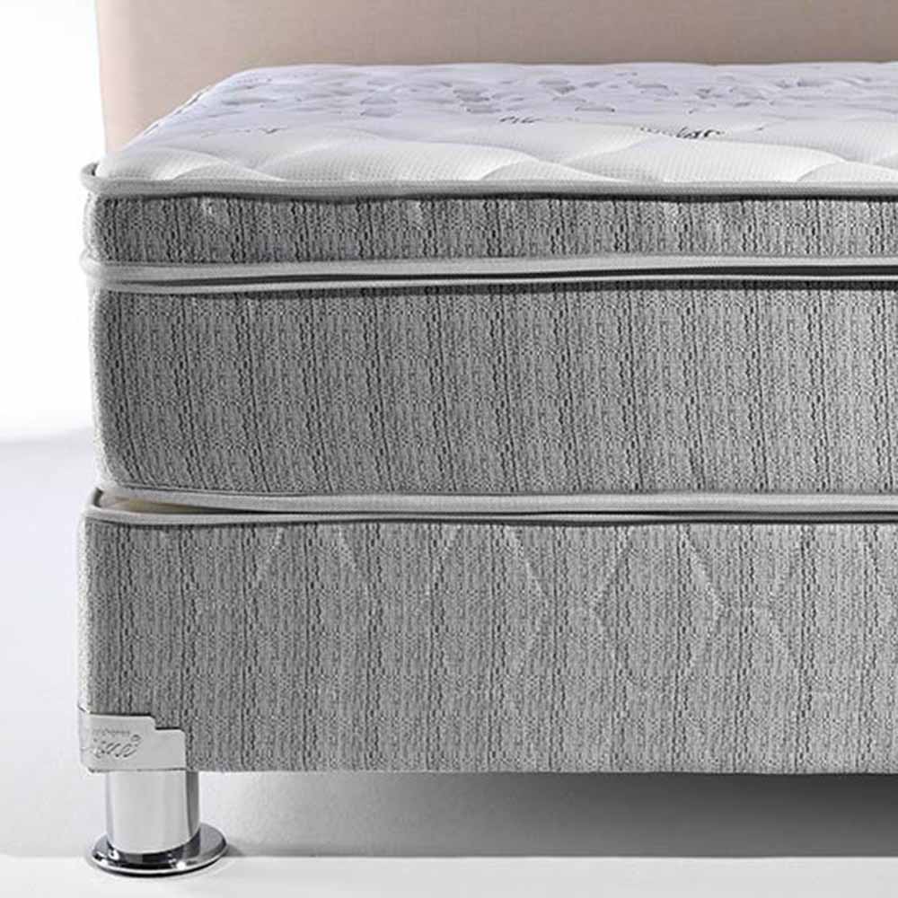 Conjunto Box Tarima CISNE Amets King + 3 Almohadas de Fibra