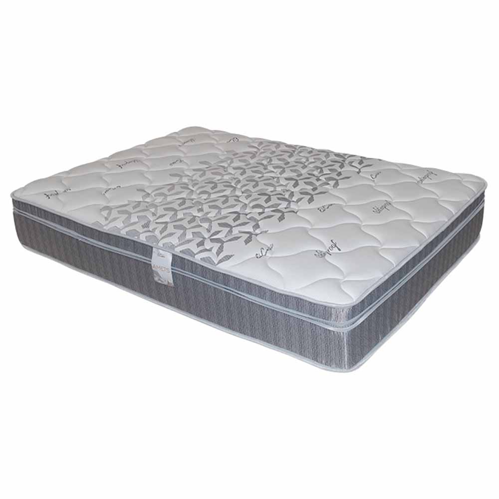 Colchón El Cisne New Amets Queen + 2 Almohadas de Fibra