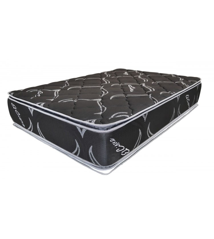 Colchón El Cisne Black Resorte King + 2 Almohadas + Protector