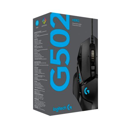 Mouse Gamer Logitech G502 HERO Black - Promart