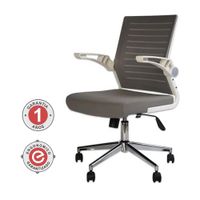 Silla Giratoria Ergonómica Decorplas Onix Colors Gris con Brazos Rebatibles