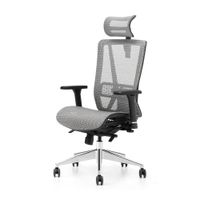 Silla Giratoria Ergonómica Decorplas Tokio con Brazos Regulables 3D Color Plata
