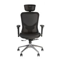 Silla Giratoria Ergonómica Decorplas Panamá con Brazos Regulables 3D Color Negro