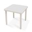 Mesa de plástico cuadrada Kina Blanca