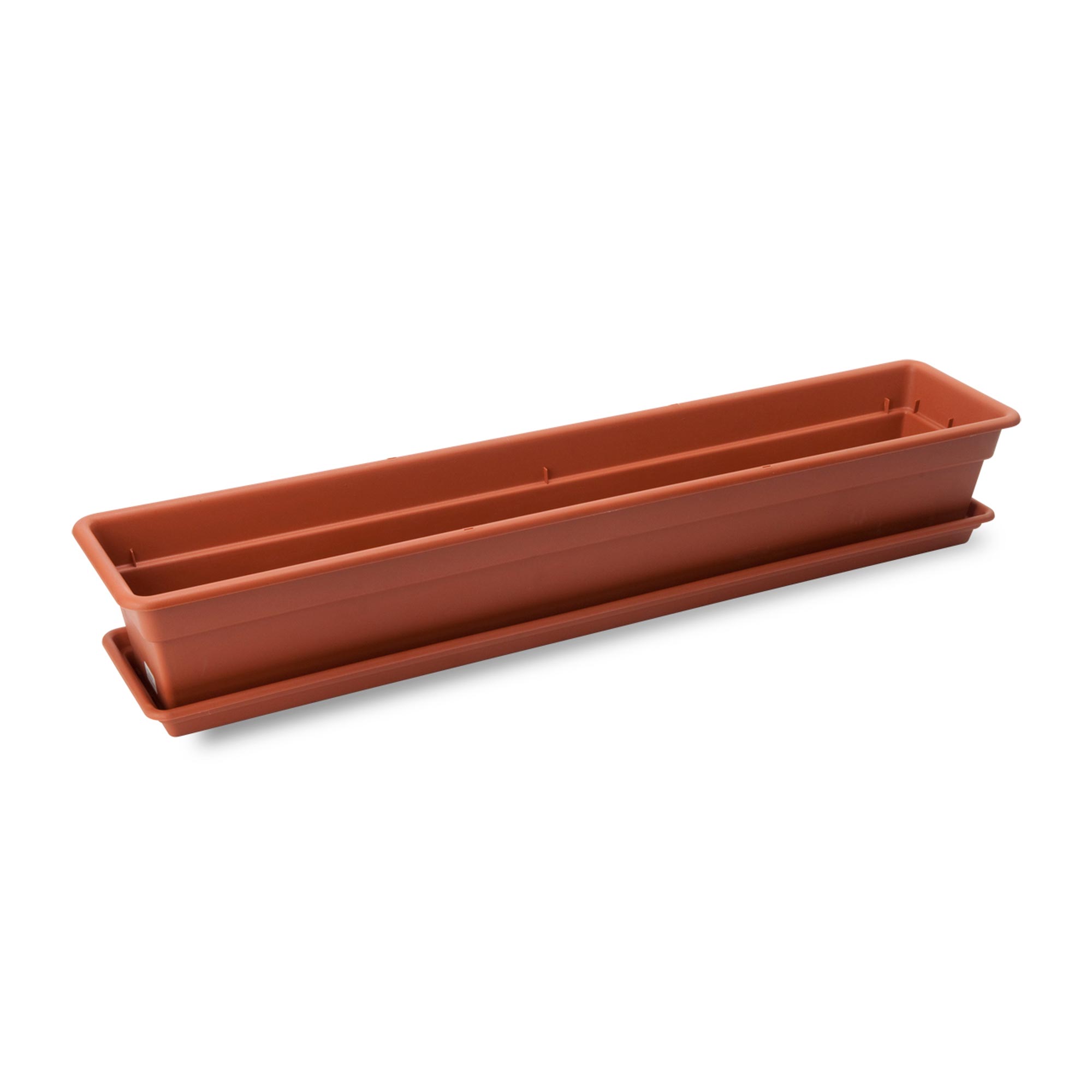 Maceta Durakotta PVC Terracota Rectangular #30 Reyplast