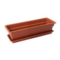 Maceta Durakotta PVC Terracota Rectangular #24 Reyplast
