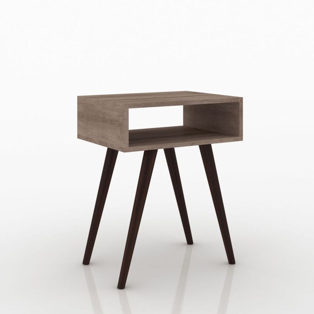 Mesa Auxiliar Cristina 1 nicho 46cm Rustico