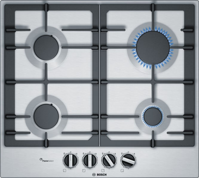 Cocina a Gas BOSCH 4 Quemadores PCP6A5B90V Inox