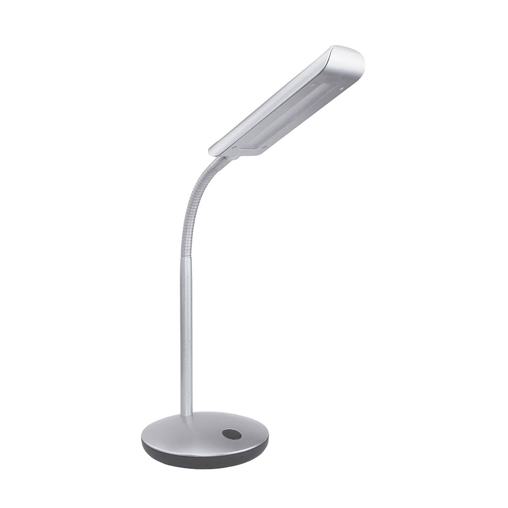lampara de escritorio led chic plata