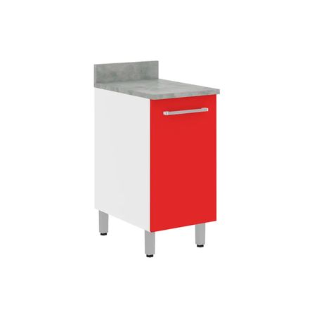 COMBO Kit modular de cocina Nogal / Rojo 240 cm - Promart