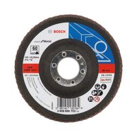Disco Flpa Expert for metal 4.5"" Curvo Fibra Grano 60 Bosch