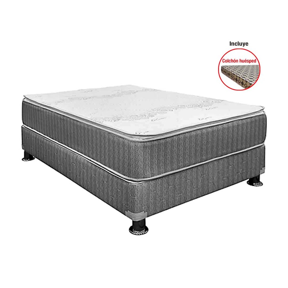 Conjunto Box Tarima CISNE Fer Queen + 2 Almohadas de Fibra