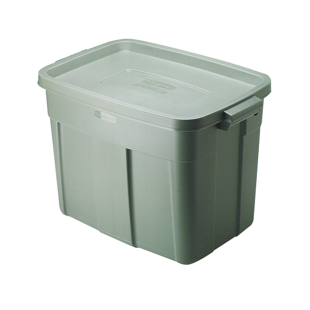 Contenedor plástico para almacenamiento Acero/Gris 68.13 litros - Promart