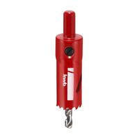 Sierra Copa Bimetal HSS 22mm KWB Hexagonal Roja