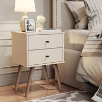 Mesa De Noche Vintage Croacia Beige
