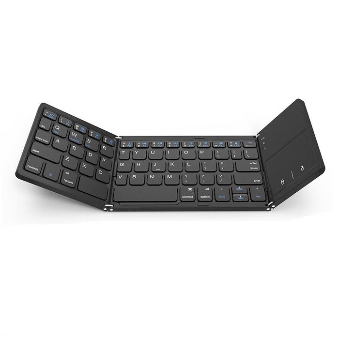 Mini Teclado Inalambrico Bluetooth Plegable con Touch Pad Delgado