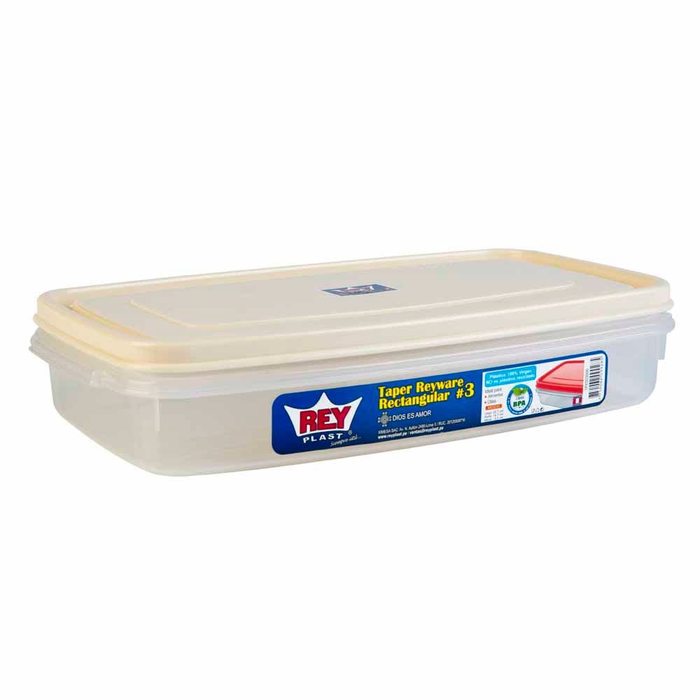 Taper plastico 3 piezas Precio:2.05U$ #4172 Set de tapper rectangular 3pzs  en diferentes tamaños, para diversas utilidades, hecho en plástico de, By 8 De Agosto Py