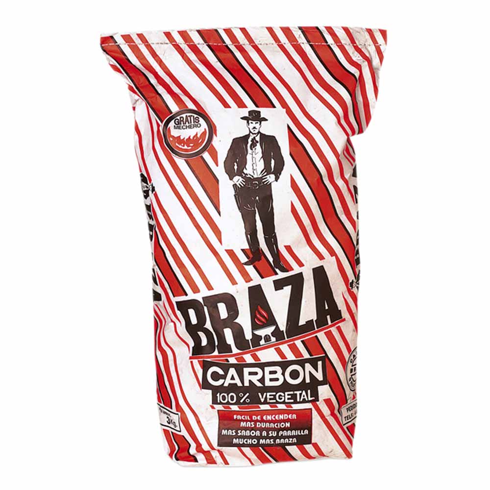 Carbón BRAZA Bolsa 3Kg