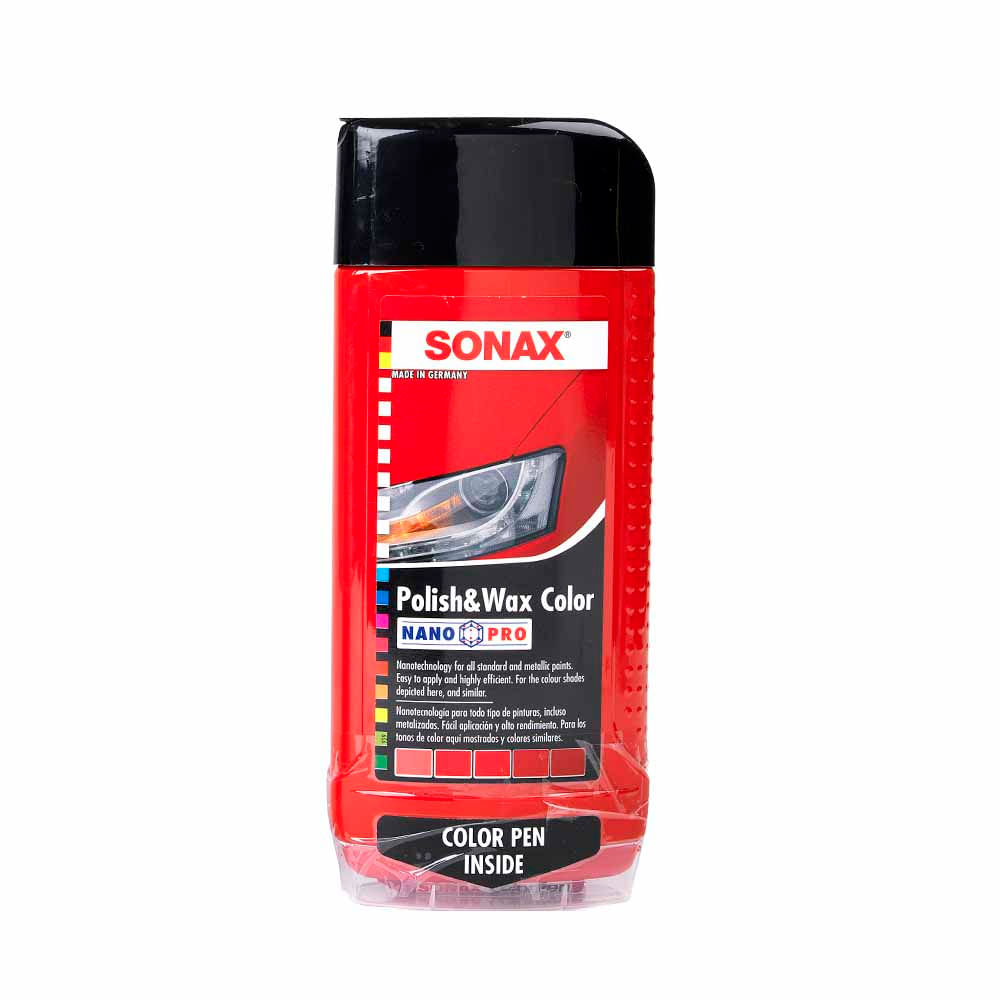 Cera para Autos SONAX Rojo Frasco 500ml