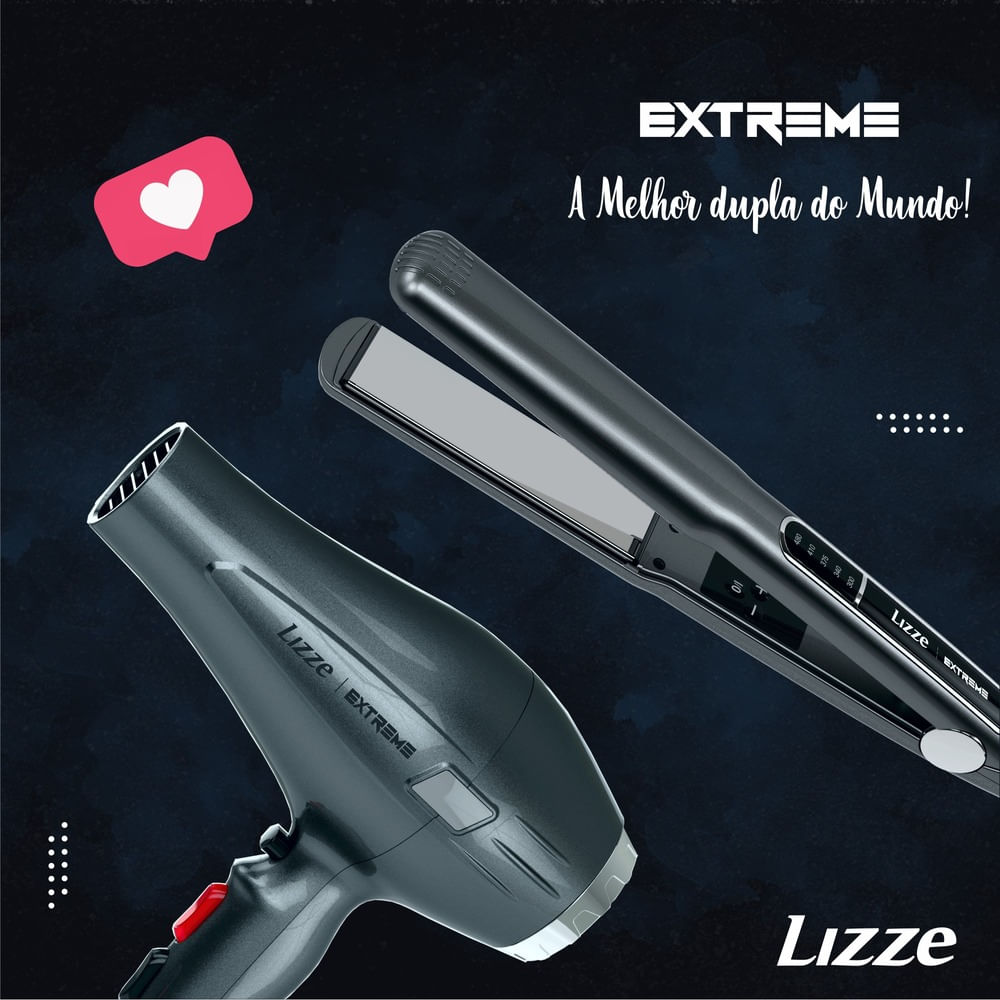 Pack Plancha de Cabello Lizze Extreme + Secadora de Cabello Extreme