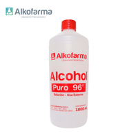 Alcohol Líquido  96° Puro Alkofarma 1 Litro