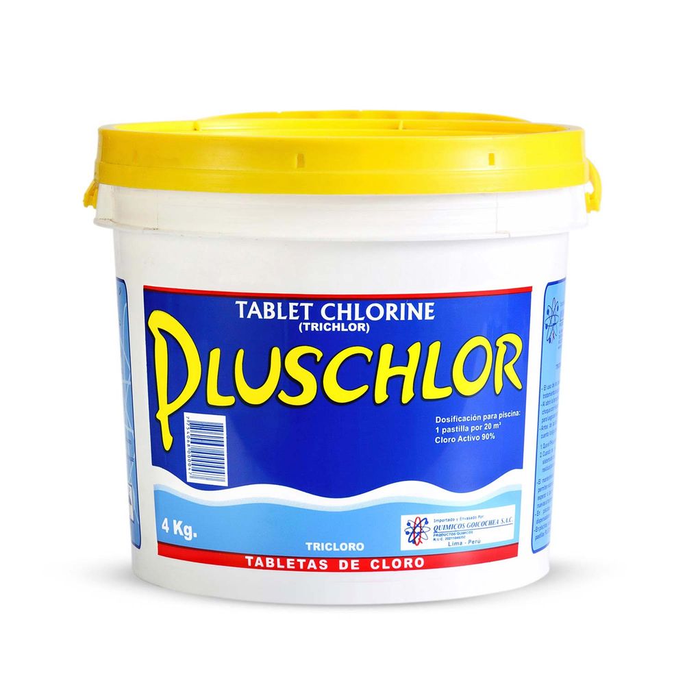 cloro en pastillas para piscinas 4 kg