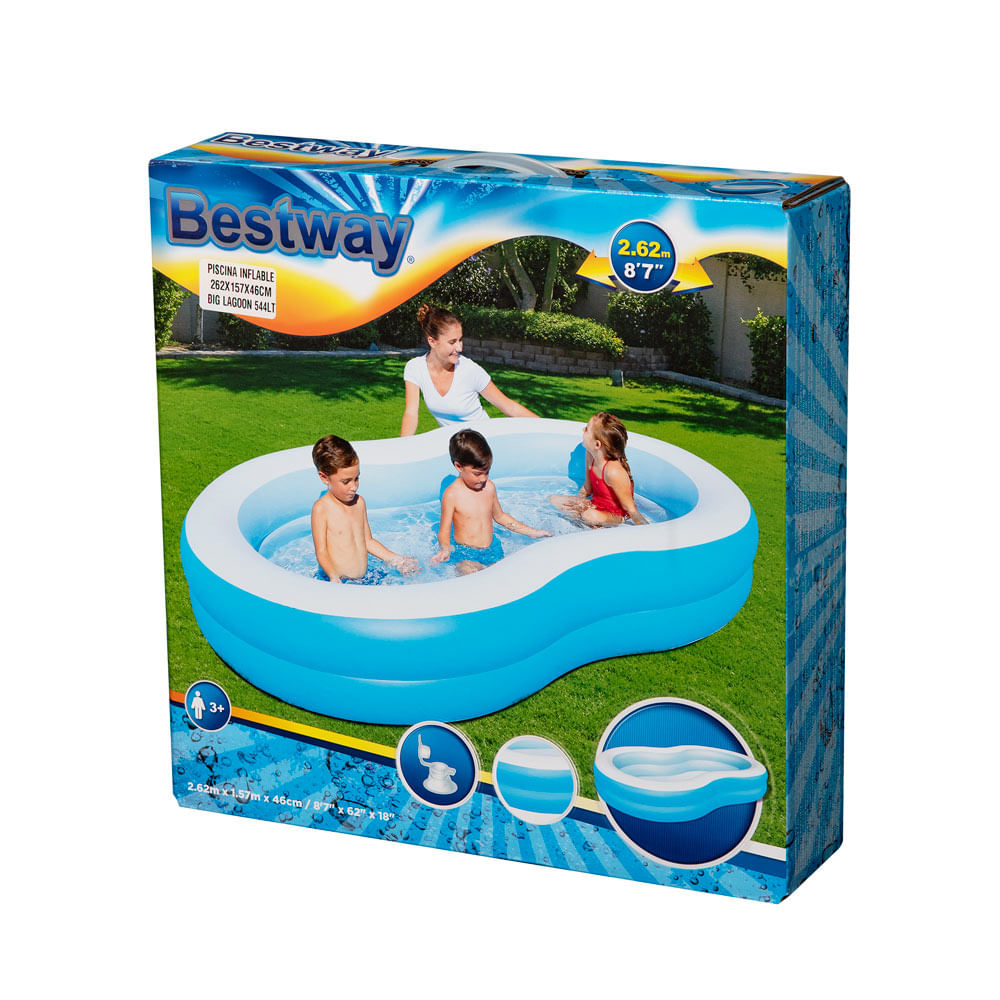 piscina inflable 157x262cm 544l big