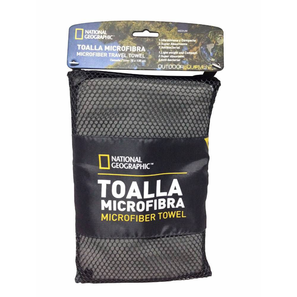 Toalla Microfibra Secado Fácil - Talla M - National Geographic-TNG1002-Gris