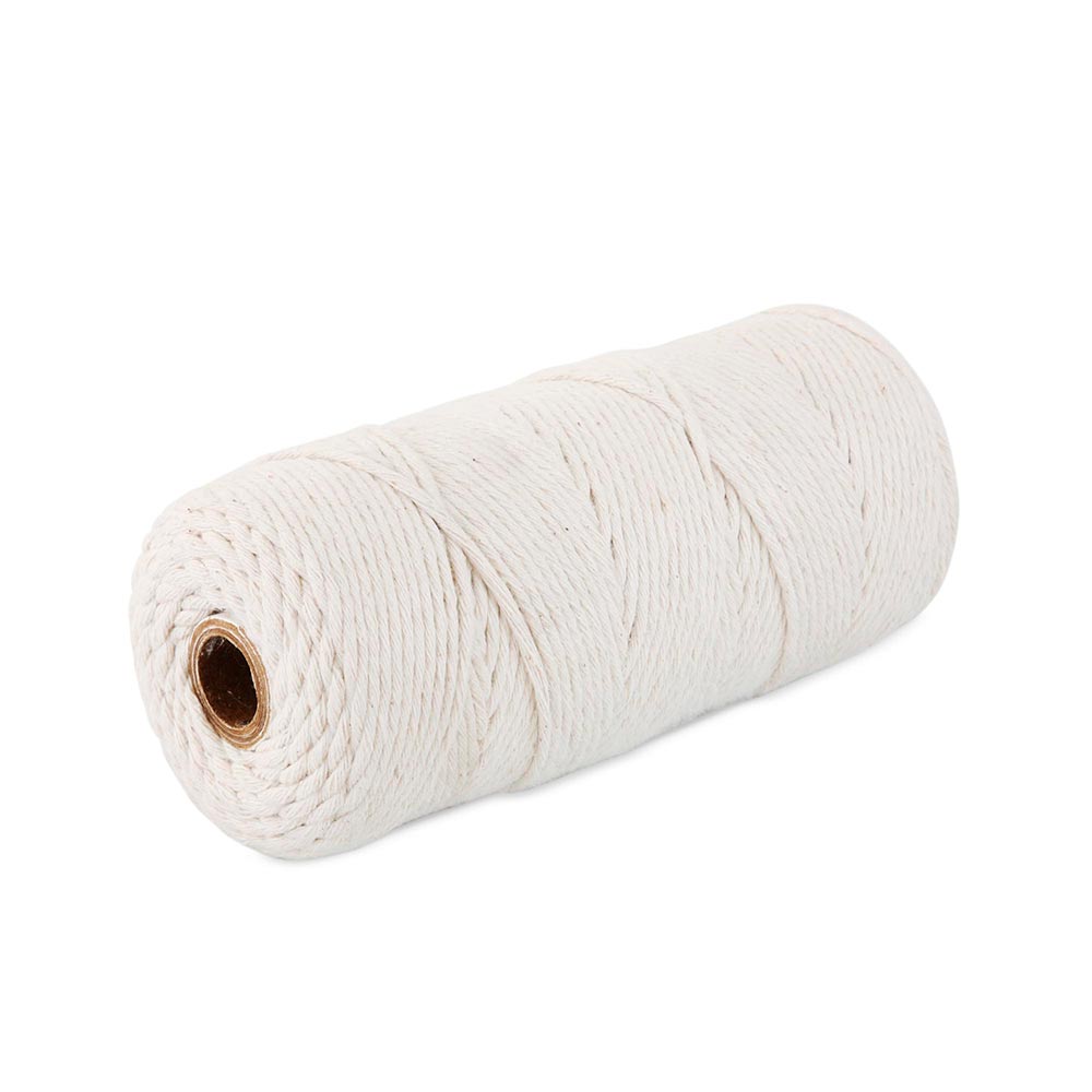 Cuerda de algodón trenzada natural 1/8 Cuerda de algodón trenzada natural 1/8