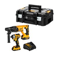 Rotomartillo SDS Plus 20V + Atornillador de Impacto 1/4"" 20V DCK260D1P1T Dewalt