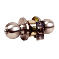 Chapa pomo Andina para Baño Acero Plata